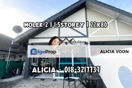 Taman Molek Jalan Molek 2 @ 1.5 Storey Terrace House, Johor, Johor Bahru