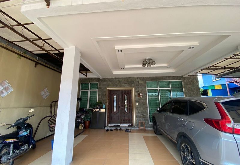 Taman Jawi Indah Sungai Jawi Penang Fully Renovated Freehold Semi D Extended Kitchen 