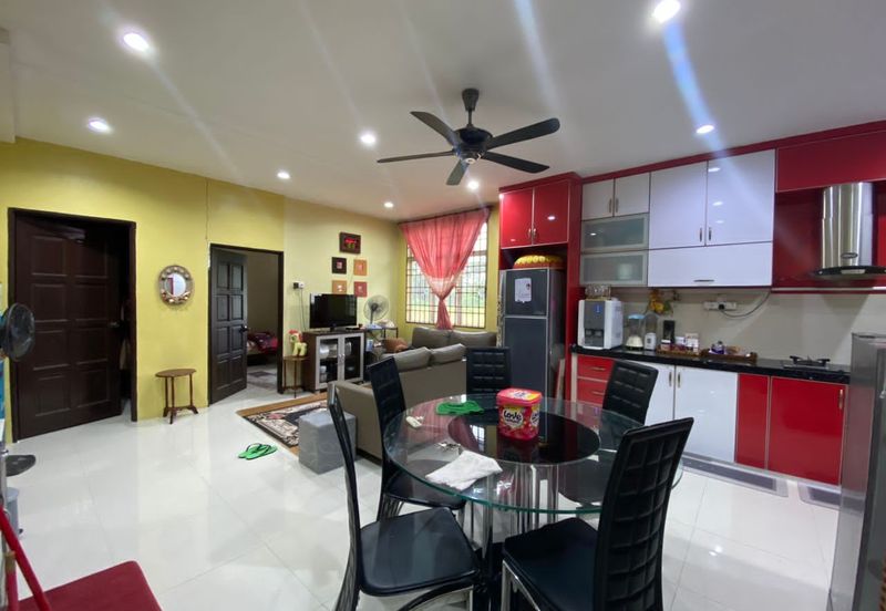 Taman Jawi Indah Sungai Jawi Penang Fully Renovated Freehold Semi D Extended Kitchen 