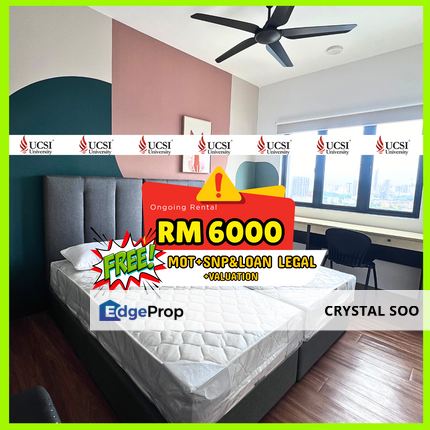 KL UCSI Residence TENANTED OCCUPIED ROI 6.85% FREE MOT & LEGAL FEES ; Completed Full Furnish , Kuala Lumpur, Bangsar South