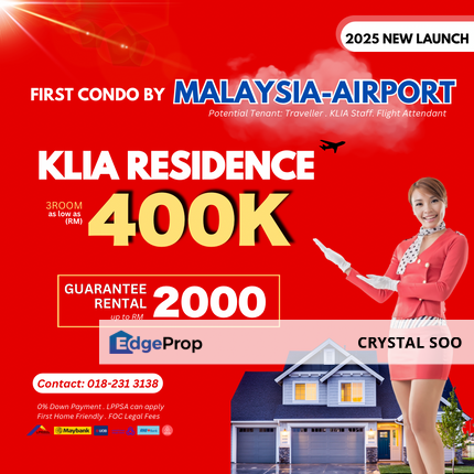 NEW KLIA RESIDENCE OPEN FOR BOOKING ; EARLY BIRD 0% DOWN PAYMENT!!!, Selangor, Sepang