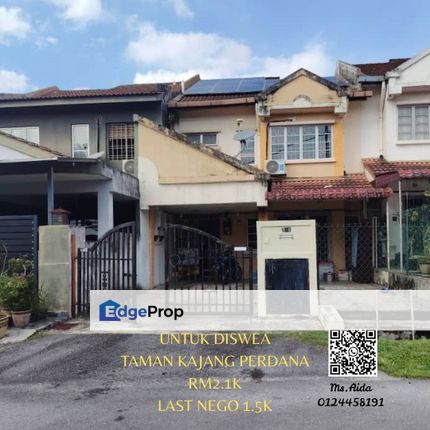 DOUBLE STOREY TERRACE KAJANG PERDANA, LAST NEGO 1.5K, Selangor, Kajang
