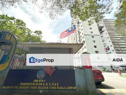 Flat Kos Rendah Bandar Tasik Selatan For Sale, Good for investment, Kuala Lumpur, Bandar Tasik Selatan