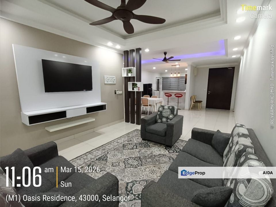 Oasis 2, Fully Furnished, Bigger Size RM1,800, Selangor, Kajang