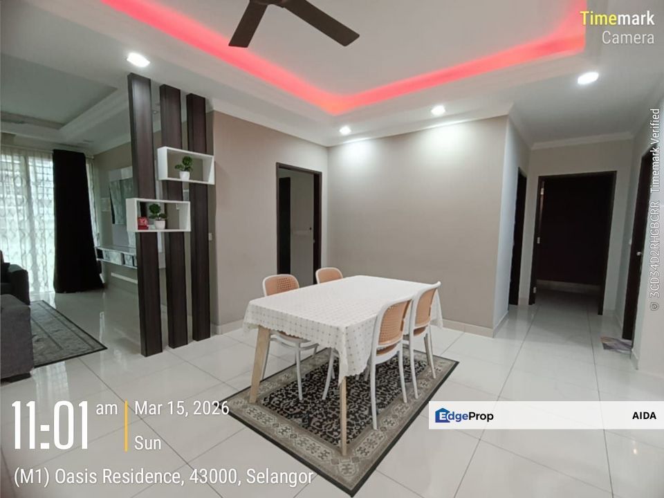 Oasis 2, Fully Furnished, Bigger Size RM1,800, Selangor, Kajang