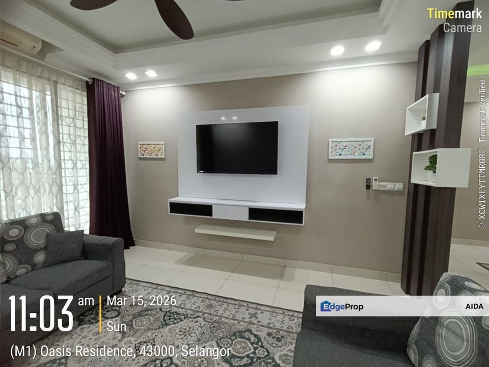 Oasis 2, Fully Furnished, Bigger Size RM1,800, Selangor, Kajang