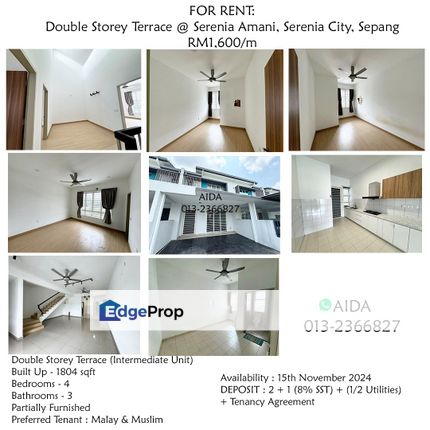 Double Storey Terrace @ Serenia Amani, Serenia City, Sepang, Selangor, Dengkil