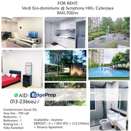 Verdi Eco-dominiums @ Symphony Hills, Cyberjaya RM1,700, Selangor, Cyberjaya