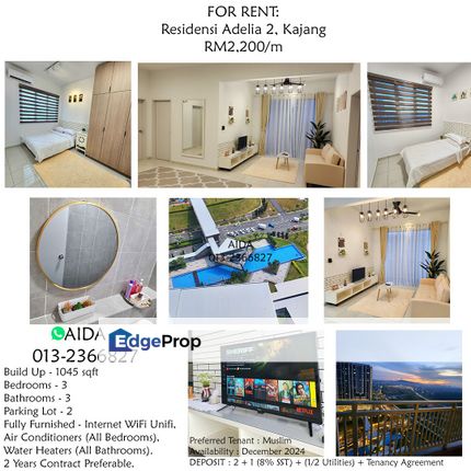 Residensi Adelia 2, Kajang RM2,200, Selangor, Bangi