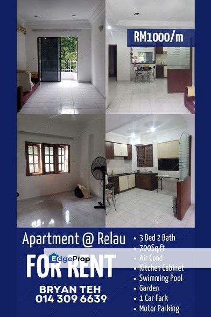 Limited unit , Vista Condo @ Relau , Hillview Partialy Furnished Unit ., Penang, Relau