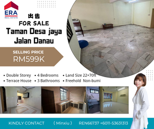 Taman Desa jaya Jalan Danau Double storey Terrace House For Sale for ...