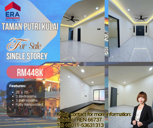 Taman Putri Kulai Single Storey Terrace House for Sale @RM448,000 By ...