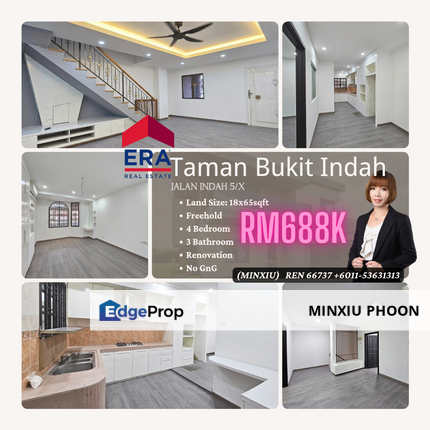 Taman Bukit Indah Jalan Indah 5/x Double Storey Terrace House, Johor, Johor Bahru