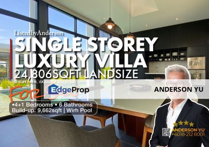 Single Storey Luxury Villa @ Leisure Farm for Sale, Johor, Gelang Patah