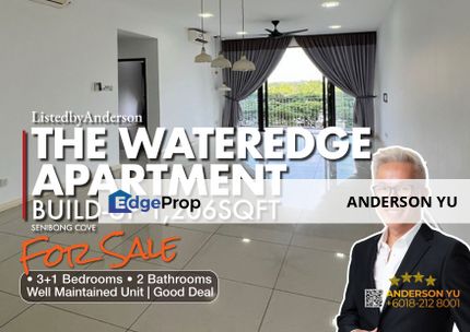 Very Well Maintained Unit | Low Floor Unit For Sale: 3 Bedroom Wateredge Apartment @ Senibong Cove, Johor, Masai