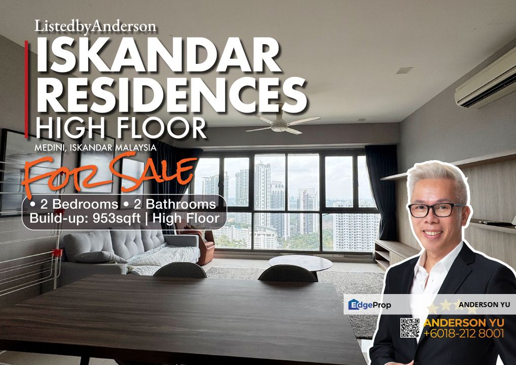 Prime Medini location near Puteri Harbour, High Floor Fully Furnished Apartment for Sale, Johor, Nusajaya