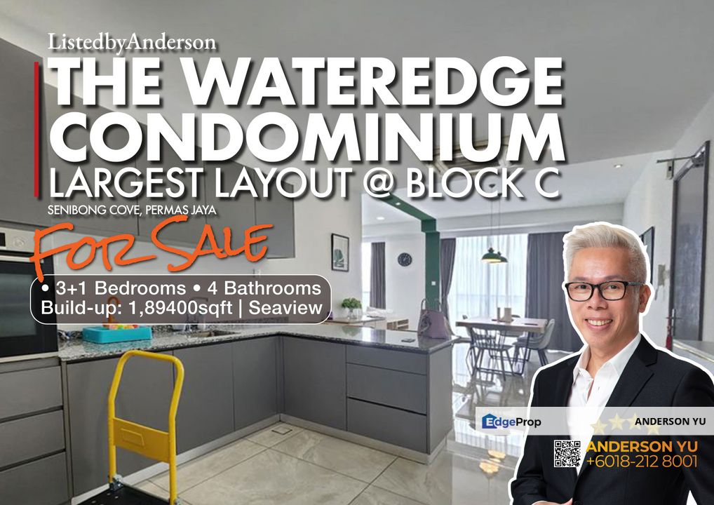 Very Limited Large-Sized Apartment with Private Lift@Senibong for Sale, Johor, Masai