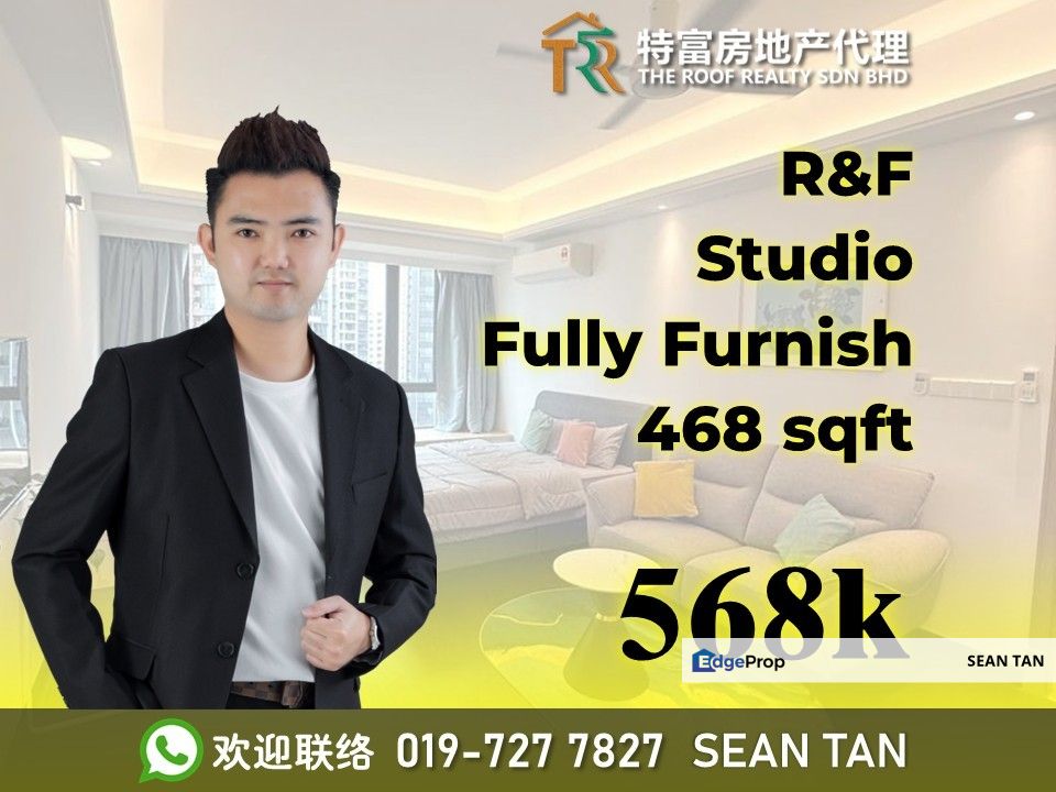 R&F Princess Cove Studio For Sale, Johor, Johor Bahru