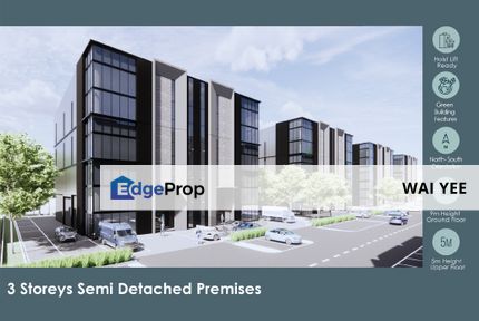 Sungai Buloh - 3 Storey Semi-D Factory (New), Selangor, Sungai Buloh