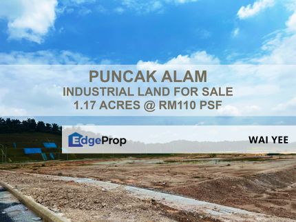 1.17 acres Industrial Land Full Infra For Sale @ Puncak Alam, Selangor, Bandar Puncak Alam