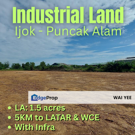 Industrial Land 1.5 Acres, Selangor, Kuala Selangor