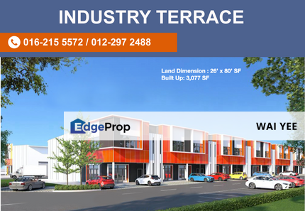 Central Hub Puncak Alam @ New launch 1.5 Storey Terrace Factory , Selangor, Bandar Puncak Alam