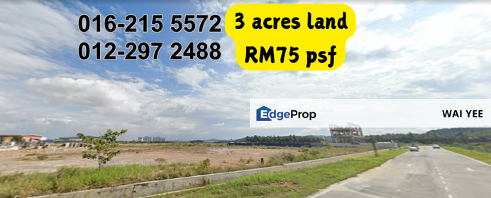 Industrial Land For Sale Puncak Alam 3 Acres Next To EBP V Taman Industri Alam Jaya, Selangor, Bandar Puncak Alam