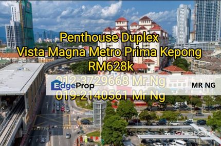 Kepong Penthouse Duplex Vista Magna Metro Prima Kepong 1600sf, Kuala Lumpur, Kepong