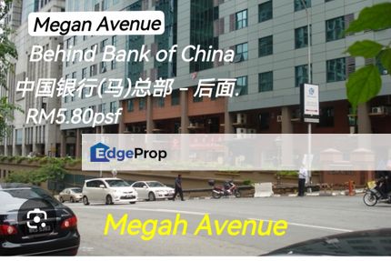 Office to Let Megah Avenue, Off Jln Ampang Jln , Kuala Lumpur, KLCC