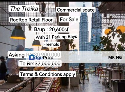 The Troika Rooftop for sale, Kuala Lumpur, KL City