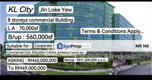 K.L. City, Jln Loke Yew 8 storeys Commercial Building for sale, Kuala Lumpur, Cheras