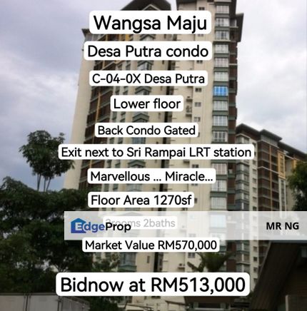 Desa Putra, Hamilton Wangsa 9, Residensi Henna, Lexa... Infiniti 3 , Kuala Lumpur, Wangsa Maju