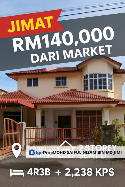 [ JITRA KEDAH ] Semi-D paling MURAH tahun 2025 | Cashback RM 140,000 | , Kedah, Kubang Pasu