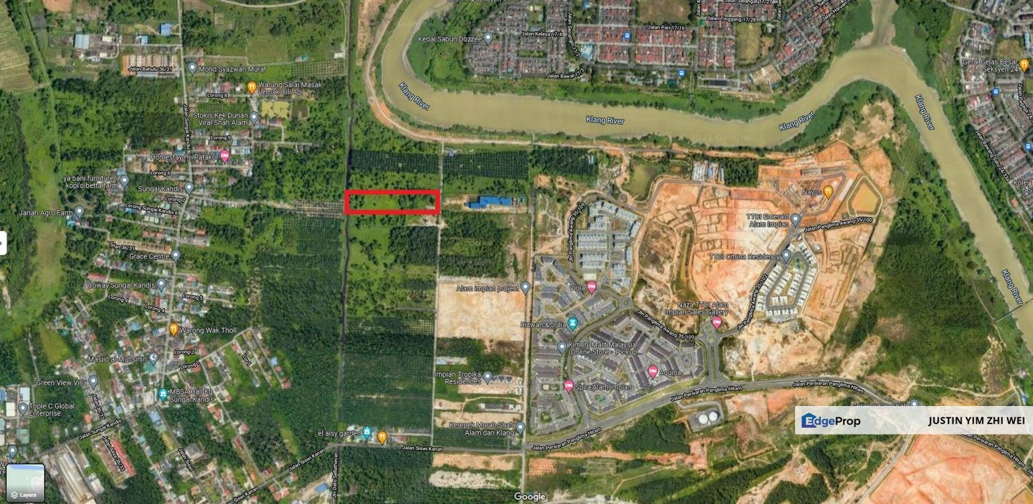 Sungai Kandis Residential Land for auction for Auction RM5,850,000 By JUSTIN YIM ZHI WEI