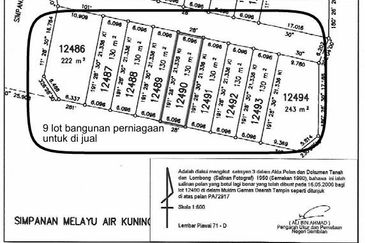 9 Tanah Lot Perniagaan Taman Pinggiran Felda Sungai Kelamah, Gemas