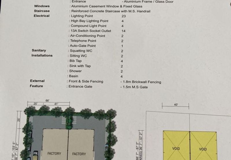 3 Storey Semi-D Factory @ Semenyih