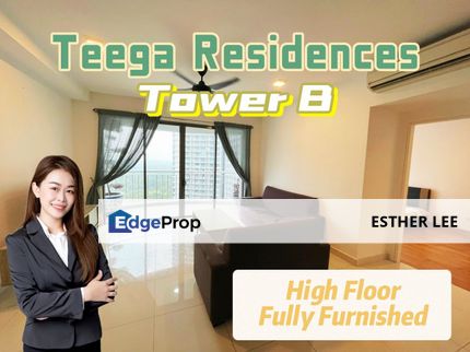 Teega Residences, Tower B, High Floor, Fully Furnished, Johor, Kota Iskandar