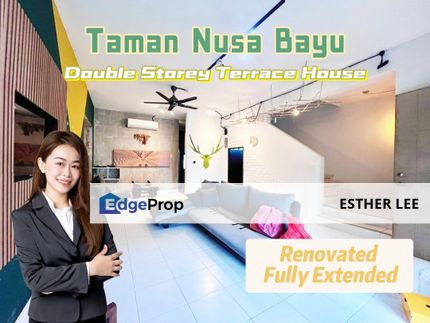 Taman Nusa Bayu, End Lot, Renovated, Fully Extended, Well maintained, Johor, Nusajaya