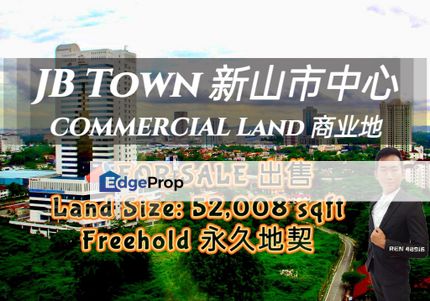 JB TOWN Commercial Land For Sale , Johor, Johor Bahru