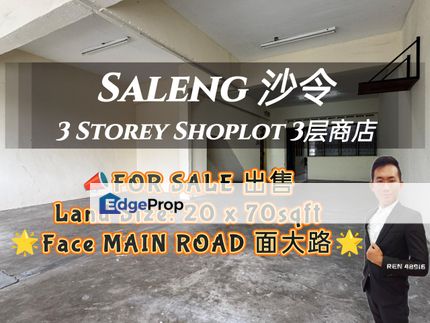 Saleng MAIN ROAD Shop For Sale , Johor, Kulai