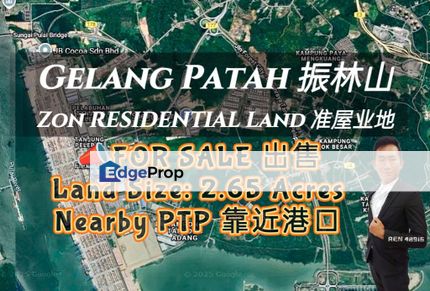 Gelang Patah Zon RESIDENTIAL Land For Sale, Johor, Gelang Patah
