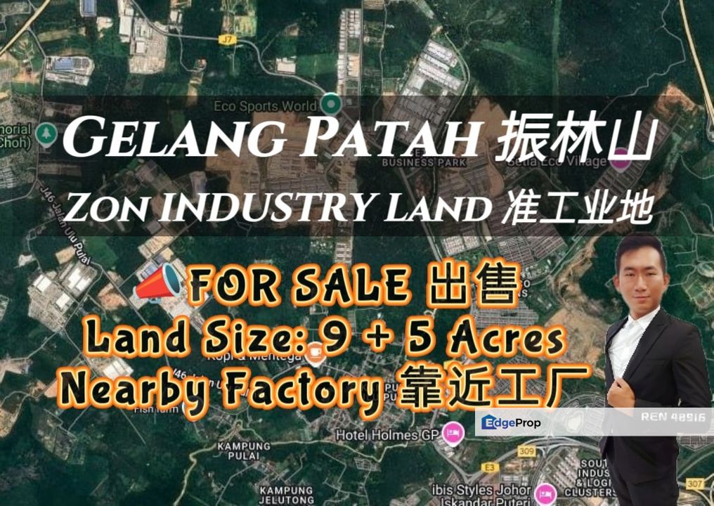 Gelang Patah Zon INDUSTRY Land For Sale , Johor, Gelang Patah