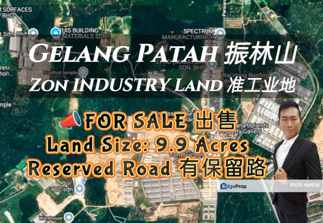 Gelang Patah Zon INDUSTRY Land For Sale , Johor, Gelang Patah