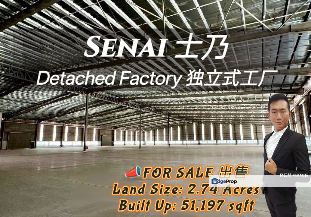 Senai TENANTED Detached Factory For Sale, Johor, Senai