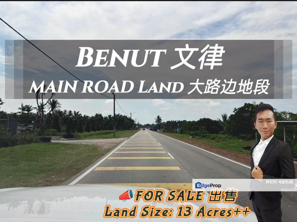 Benut MAIN ROAD Land For Sale, Johor, Pontian