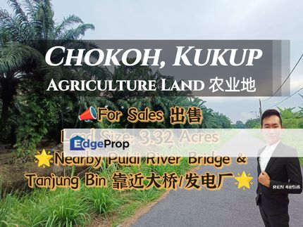 Kukup Land Nearby Sungai Pulai Bridge & Tanjung Bin Power PlantFor Sale, Johor, Pontian