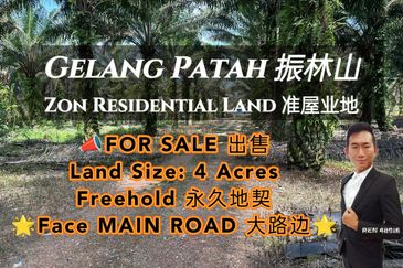 Gelang Patah Zon Residential Land For Sale 