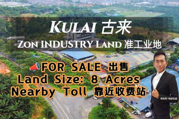 Kulai Zon Industry Land For Sale 