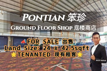 Pontian TENANTED Shop For Sale 