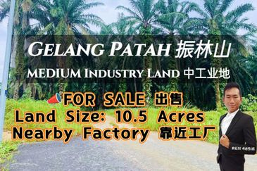 Gelang Patah MEDIUM Industry Land For Sale 